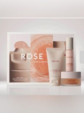 Rose Inc Glow On The Go Skincare Set - NEW